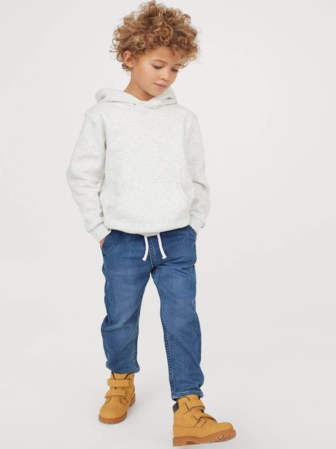 

H&M Boys Blue & Black Solid 2-Pack Denim Joggers