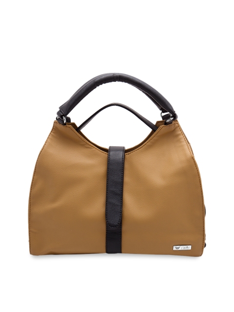 

Beau Design Beige Solid Handheld Bag