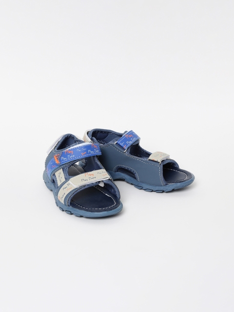 

Fame Forever by Lifestyle Boys Grey & Blue Colourblocked Comfort Sandals