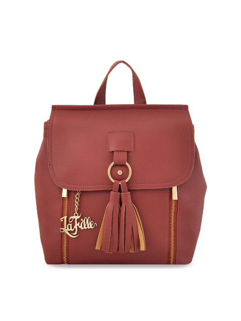 

LaFille Women Brown Solid Backpack