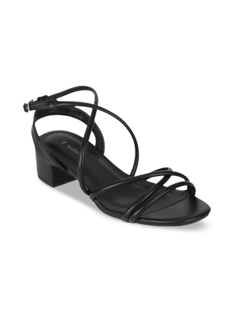 

Van Heusen Woman Women Black Solid Block Heels