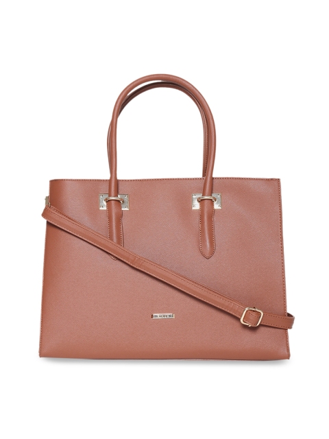 

Stride Brown Solid Handheld Bag