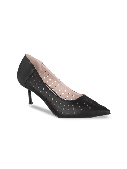 

SHUZ TOUCH Women Black Solid Pumps