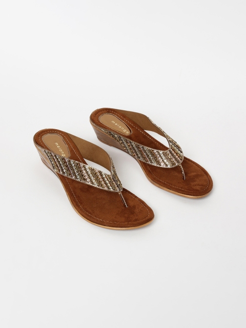 

Melange by Lifestyle Women Gold-Toned Embellished Heels