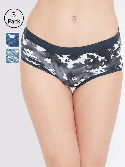 

Leading Lady Women Pack of 2 Assorted Hipster Briefs L-7-GRY-NB-BLK-3