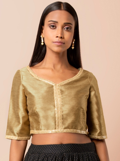

INDYA Women Gold-Toned Embellished Ethnic Top