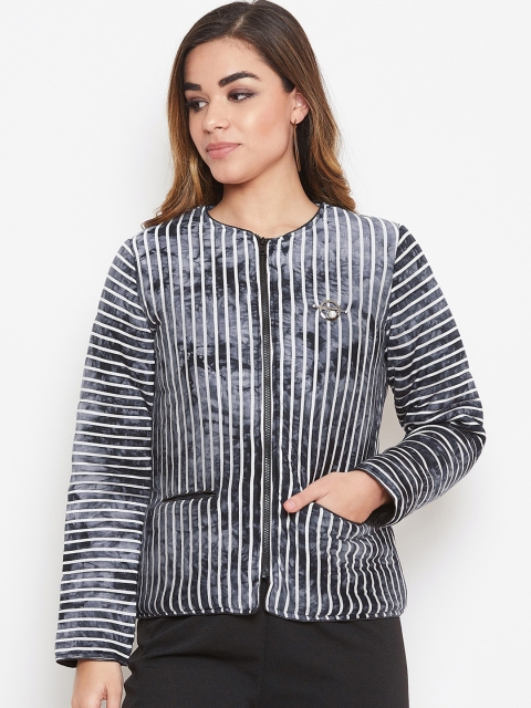 

armure Women Black Striped Tailored Jacket
