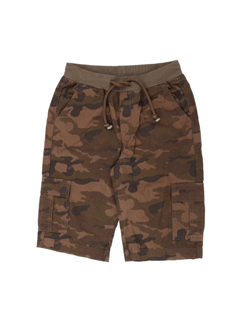 

Pantaloons Junior Boys Olive Green Printed Regular Fit Regular Shorts
