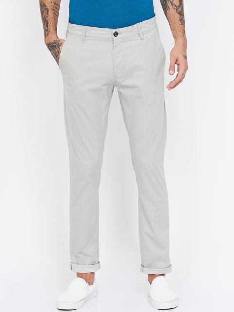 

Fame Forever by Lifestyle Men Grey Tapered Fit Printed Regular Trousers