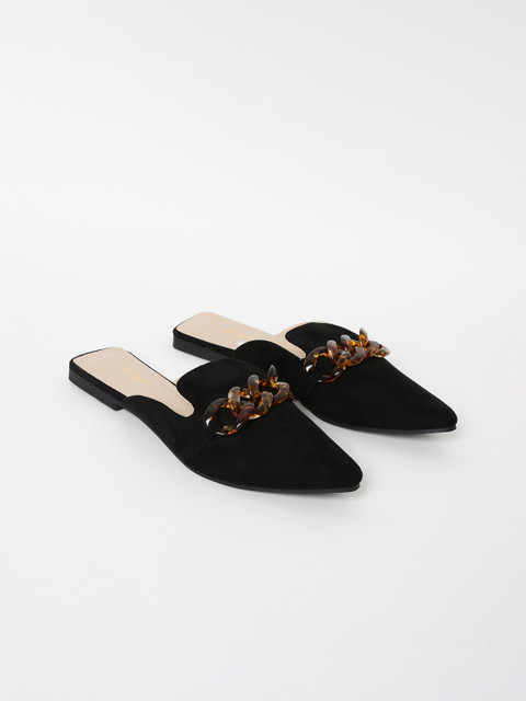 

Ginger by Lifestyle Women Black Embellished Mules