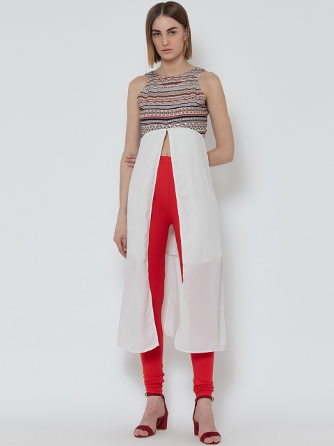 

DODO & MOA Women Off-White Printed Tunic