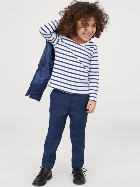 

H&M Boys Blue & White Suit Trousers