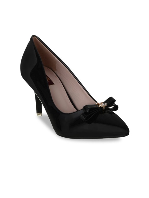 

SHUZ TOUCH Women Black Embellished Heels