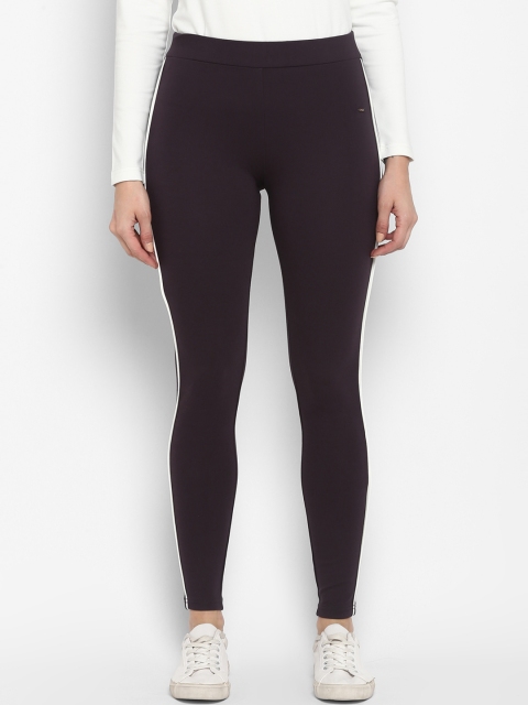

FOSH Women Grey Solid Skinny-Fit Treggings
