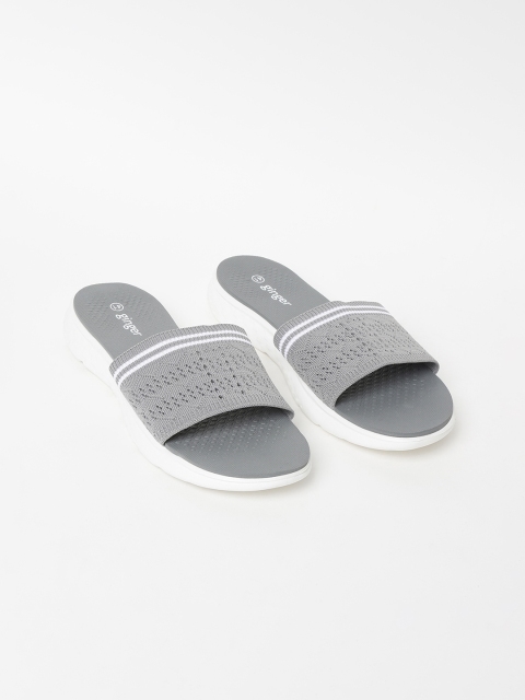 

Ginger by Lifestyle Women Grey Self Design Sliders