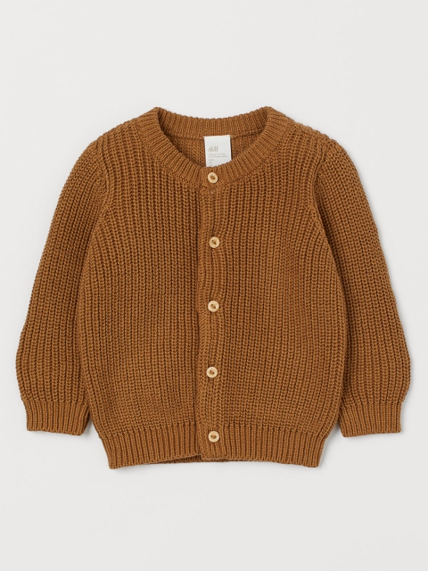 

H&M Kids Yellow Ribbed Cardigan