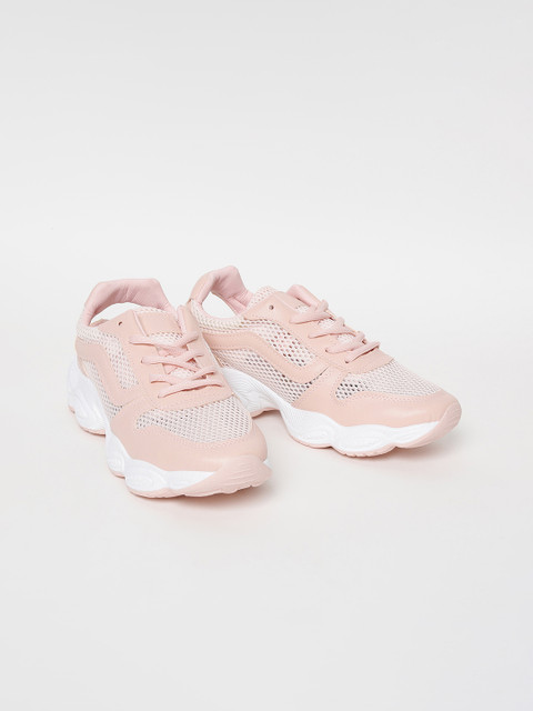 

Ginger by Lifestyle Women Peach-Coloured Sneakers