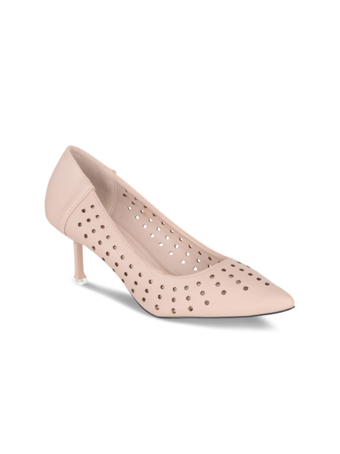 

SHUZ TOUCH Women Beige Solid Pumps
