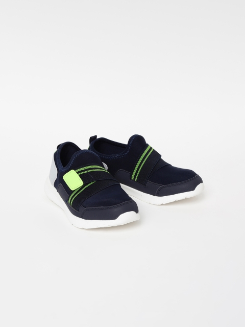 

Fame Forever by Lifestyle Boys Navy Blue Solid Slip-On Sneakers