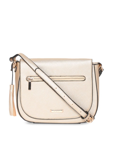 

Stride Gold-Toned Solid Sling Bag