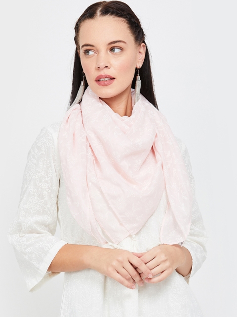 

Melange by Lifestyle Pink Printed Dupatta