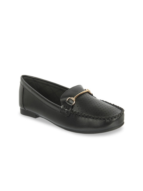

Flat n Heels Women Black Loafers