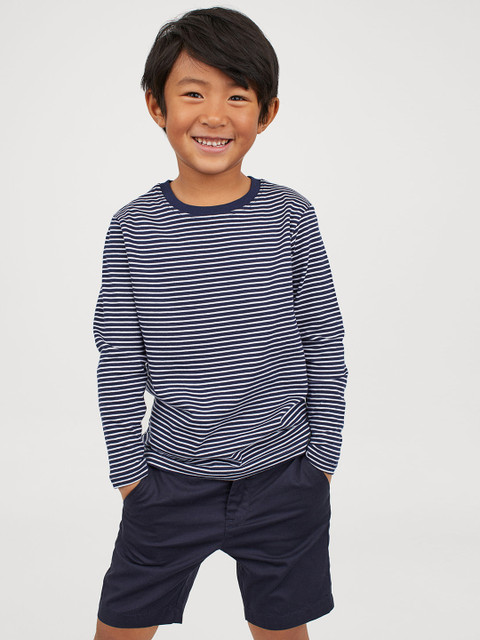 

H&M Boys Navy Blue Cotton Chino Shorts