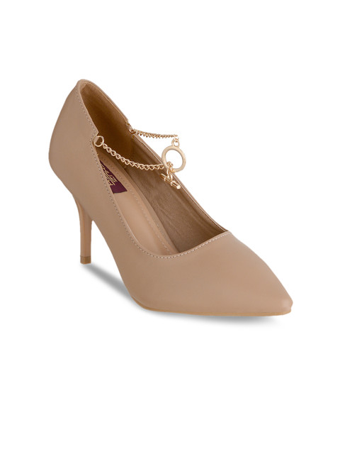 

SHUZ TOUCH Women Khaki Solid Pumps