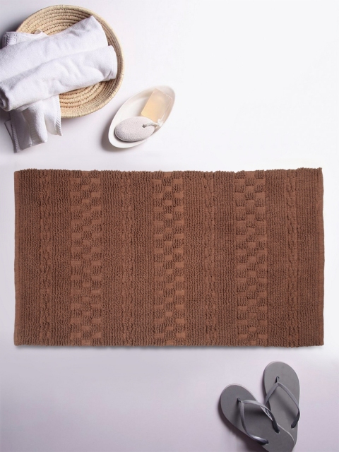 

ROMEE Brown Solid Anti-Skid Bath Rug