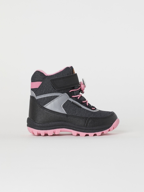 

H&M Girls Black Solid Waterproof Boots