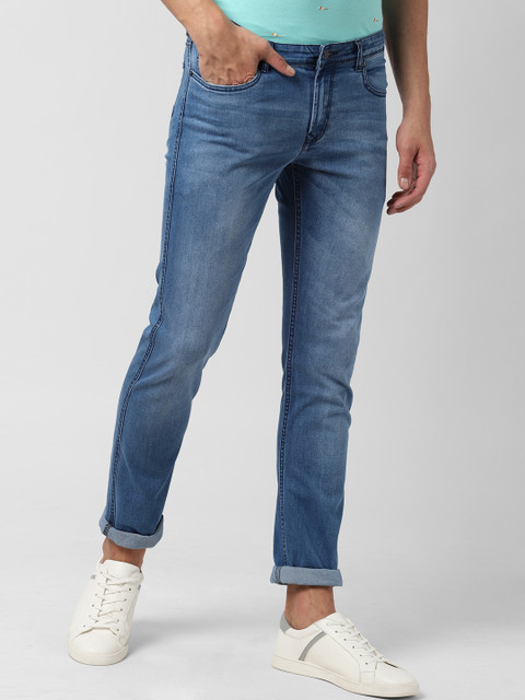 

Peter England Casuals Men Blue Slim Fit Mid-Rise Clean Look Stretchable Jeans