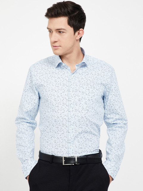 

CODE by Lifestyle Men Blue Slim Fit Printed Casual Shirt