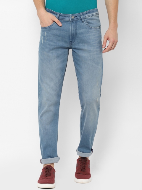 

Allen Solly Sport Men Blue Skinny Fit Mid-Rise Low Distress Stretchable Jeans