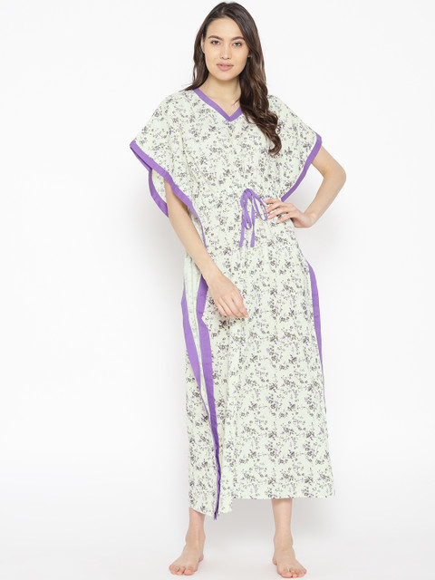 

Kanvin Lime Green Printed Nightdress MJKSS19227CC