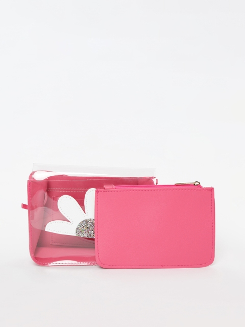 Ginger by Lifestyle Pink Printed Sling Bag
