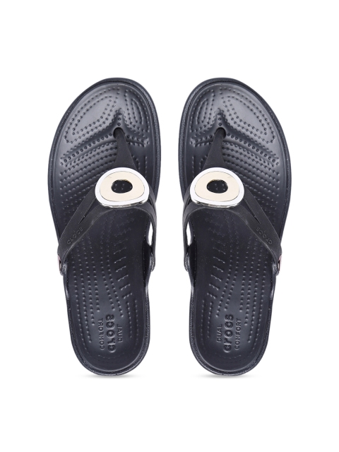 

Crocs Sanrah Women Navy Blue Solid Thong Flip-Flops