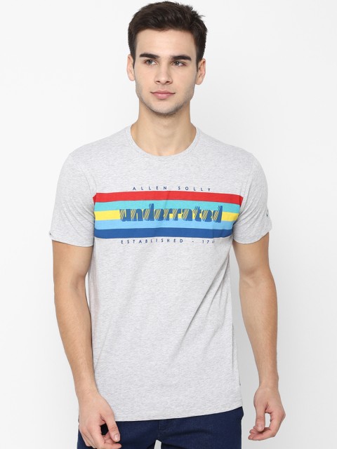 

Allen Solly Sport Men Grey Printed Round Neck T-shirt