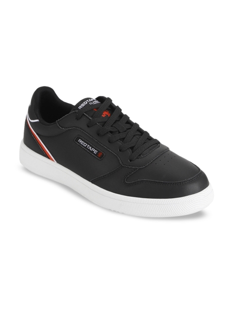 

Red Tape Men Black Solid Sneakers