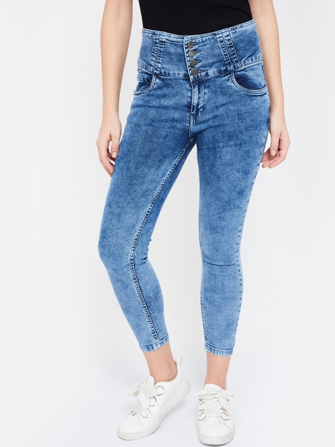 

Ginger by Lifestyle Women Blue Slim Fit Mid-Rise Clean Look Jeans