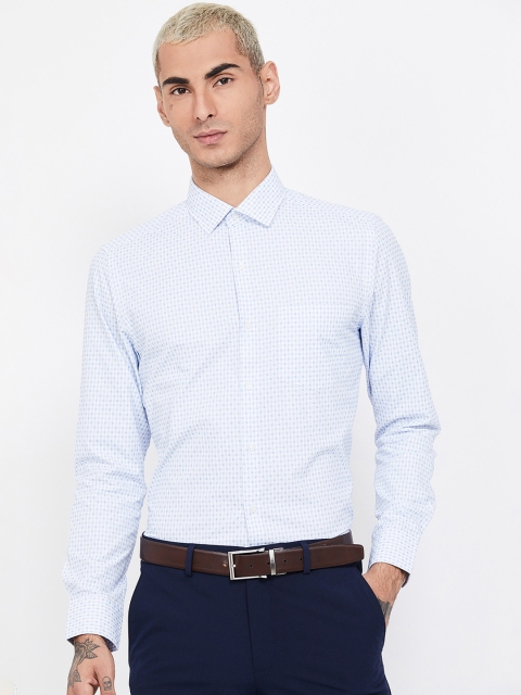 

CODE by Lifestyle Men Blue Slim Fit Checked Casual Shirt