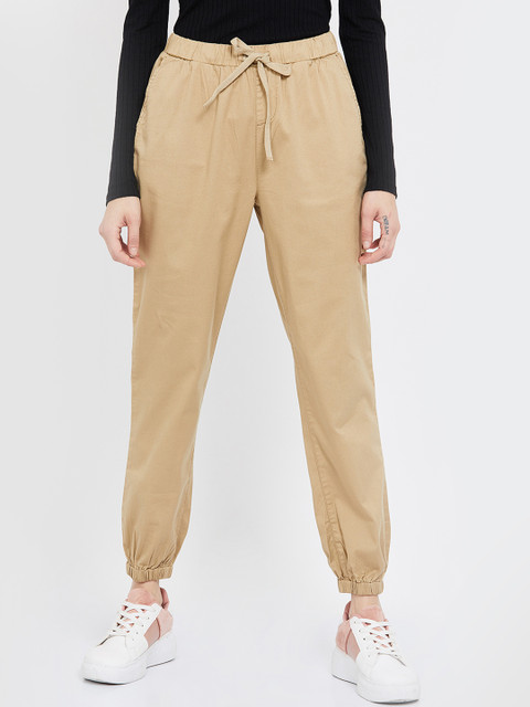 

Bossini Women Khaki Regular Fit Solid Joggers