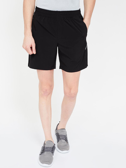 

Kappa Men Black Solid Regular Fit Sports Shorts