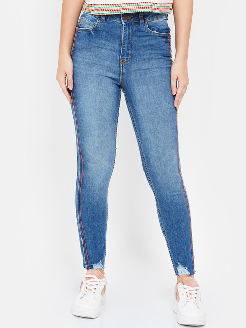 

Ginger by Lifestyle Women Blue Skinny Fit Mid-Rise Clean Look Jeans
