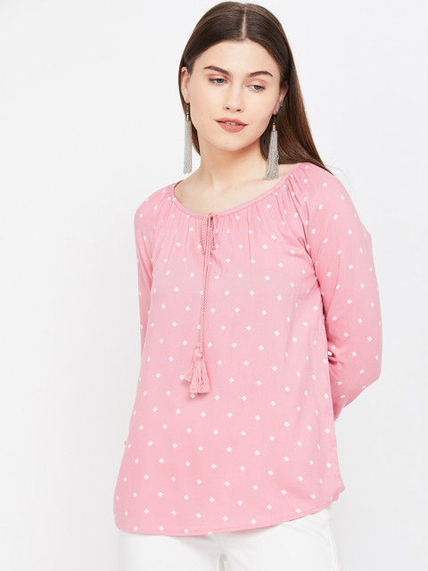 

Fame Forever by Lifestyle Women Pink Printed A-Line Top