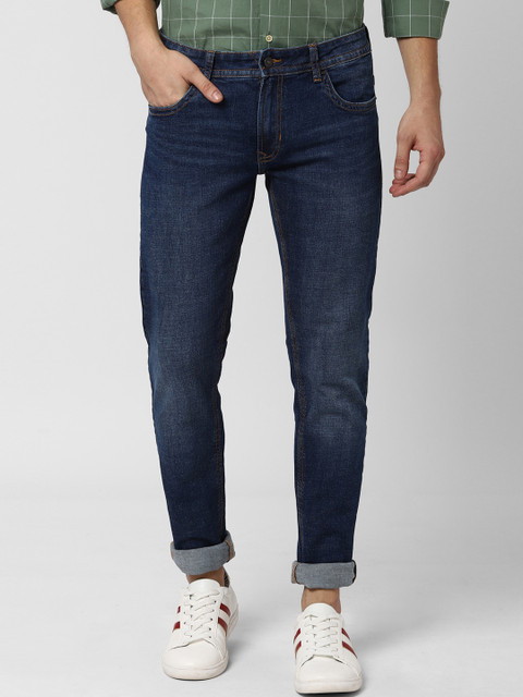 

Peter England Casuals Men Navy Blue Skinny Fit Mid-Rise Clean Look Stretchable Jeans