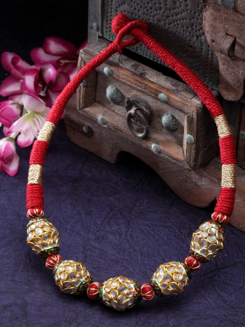 

DUGRISTYLE Red Gold-Plated Copper Necklace