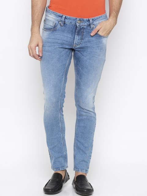 

SPYKAR Men Blue Super Skinny Fit Low-Rise Clean Look Jeans