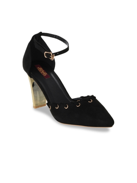 

SHUZ TOUCH Women Black Solid Pumps