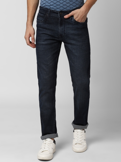 

Peter England Casuals Men Navy Blue Tapered Fit Mid-Rise Clean Look Stretchable Jeans