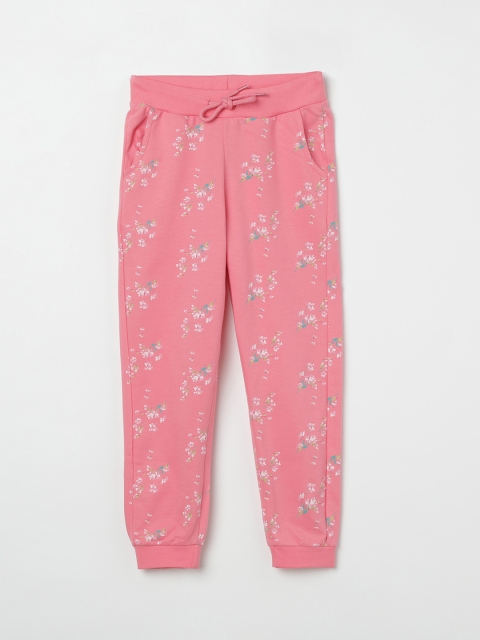 

Fame Forever by Lifestyle Girls Pink & White Printed Joggers